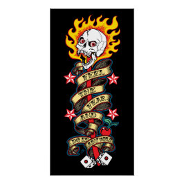 Póster El miedo al cráneo que se enciende