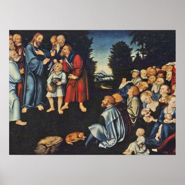 Póster El milagro de los cinco retoños y los dos peces (Frente)