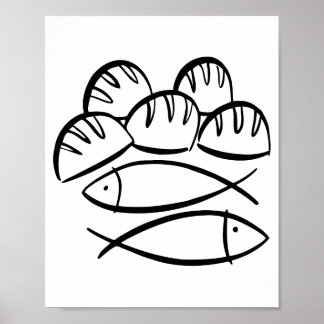 Póster El milagro de los palos y los peces