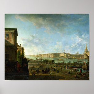 Póster El Ministerio de marina y el palacio del invierno