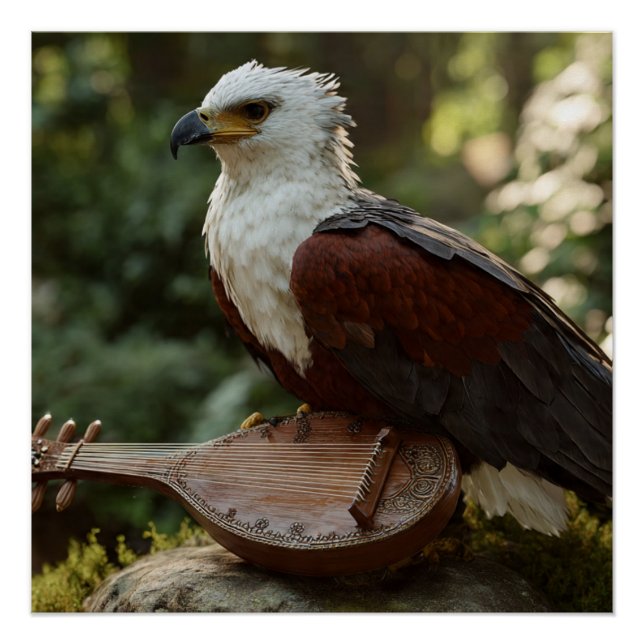 Póster El Mínstrel Silencioso del Bosque (Anverso)