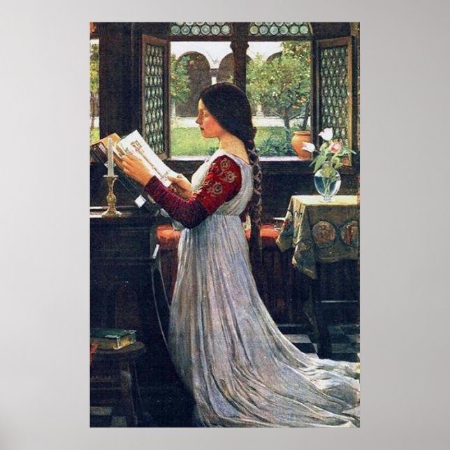 Póster El misal, de John William Waterhouse - 1902 (Frente)