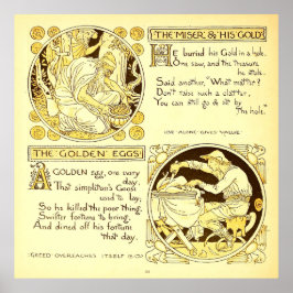 Póster El Miser y su Oro Walter Crane