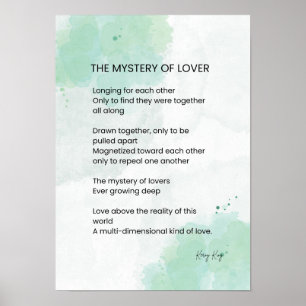 Póster El Misterio De Los Amantes - Poema Del Amor