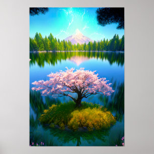 Póster El misterio de Sakura, el encantador lago
