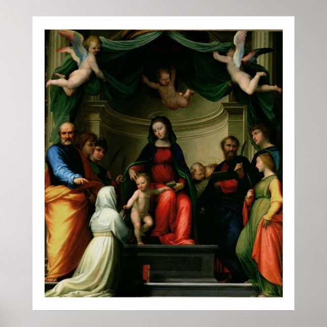 Póster El místico matrimonio de Santa Catalina de Siena c (Frente)