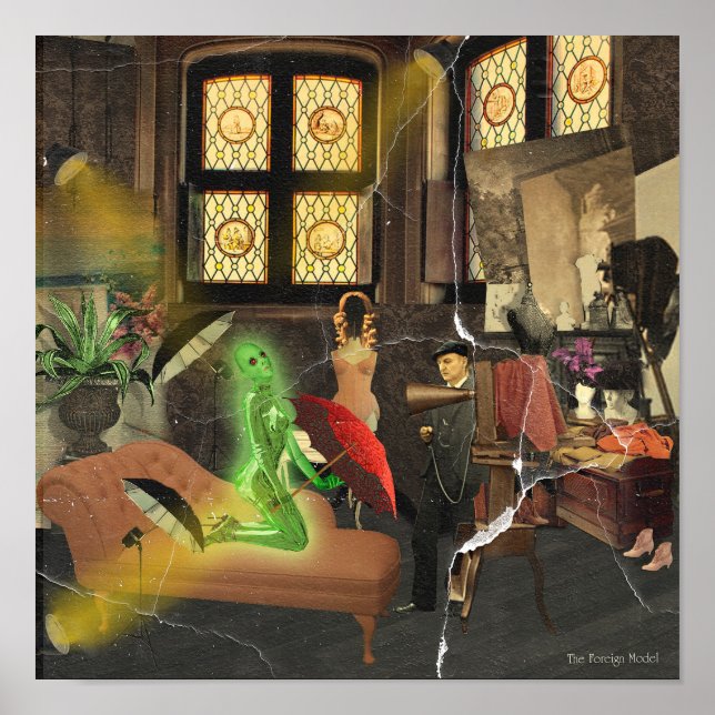 Póster El modelo extranjero (Frente)