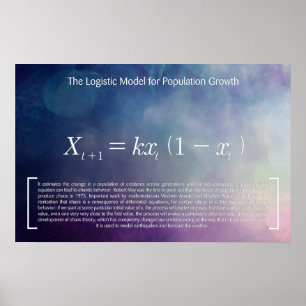 Póster El modelo logístico para el crecimiento de la pobl