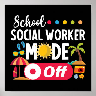 Póster El modo de trabajo social en la escuela fuera del 