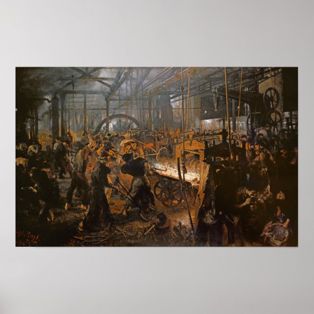 Póster El molino de hierro, 1875 (Frente)