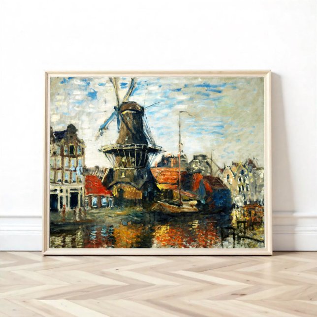 Póster El molino de viento, Claude Monet 1871 (Subido por el creador)