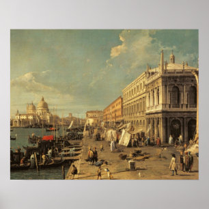 Póster El Molo y el Zecca, Venecia (aceite en lona)