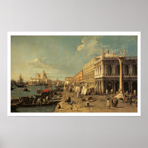 Póster El Molo y la Zecca, Venecia (aceite sobre lienzo)