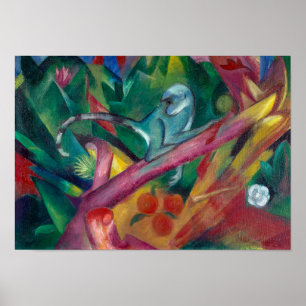 Póster El mono   Franz Marc