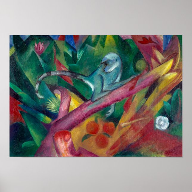 Póster El mono | Franz Marc | (Frente)