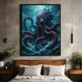 Póster El monstruo del Kraken