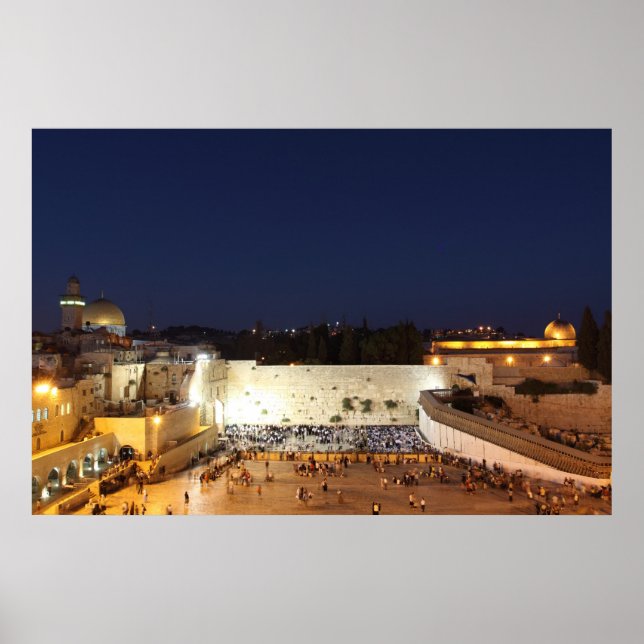 Póster El Monte del Templo en Jerusalén, Israel (Frente)