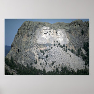 Póster El monte Rushmore, Black Hills, Dakota del Sur,