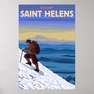 Póster El Monte Saint Helens - escalador - poster del