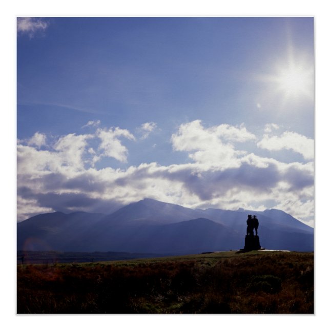 Póster El Monumento al Comando Escocia (Anverso)