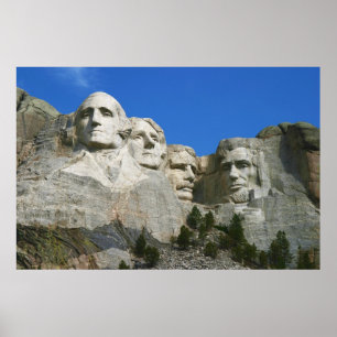 Póster El Monumento Presidencial Mount Rushmore