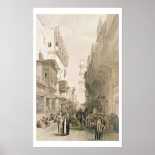 Póster EL Mooristan, El Cairo de la mezquita, de "Egipto