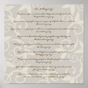 Póster El moreno elegante lo hace de todos modos