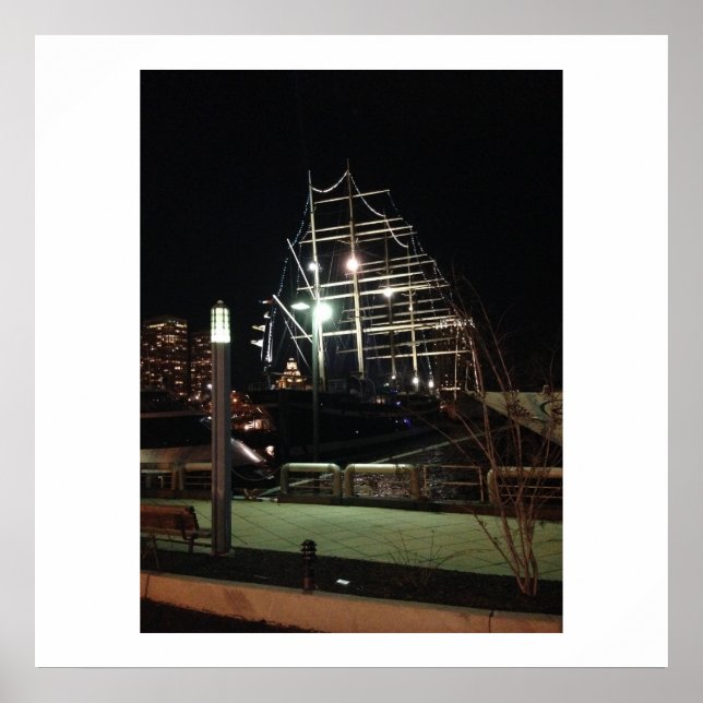 Póster El Moshulu en el desembarco de Penn en Filadelfia (Frente)