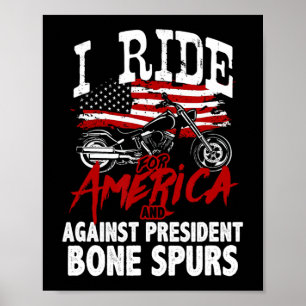 Póster El motociclista anti Trump resiste al presidente B