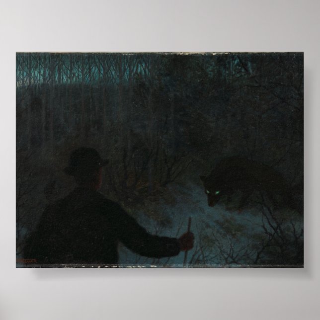 Póster El muchacho ceniciento y el lobo (Frente)