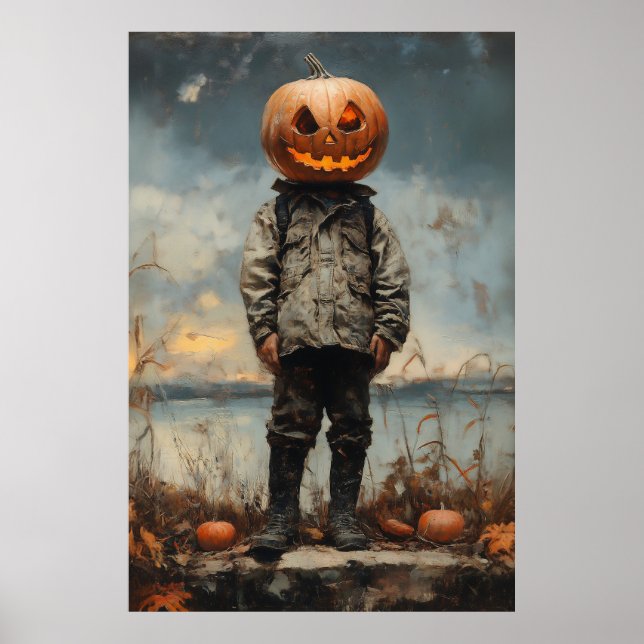 Póster El mujeriego con cabeza de calabaza (Frente)