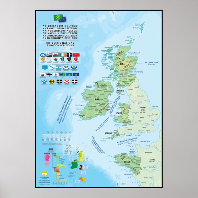 Póster El multilingue a la carta de las seis naciones (Frente)