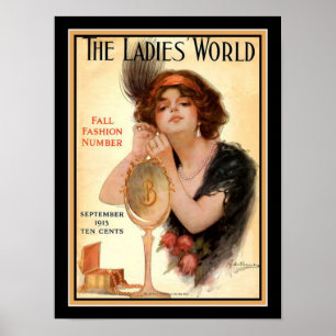 Póster "El mundo" 1913 de las señoras