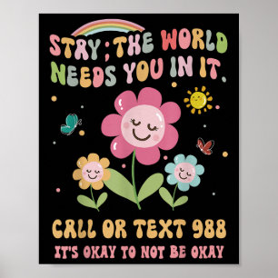 Póster El mundo de la estancia de Retro Groovy te necesit