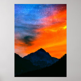 Póster El mundo de la fantasía en las montañas