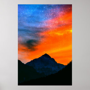 Póster El mundo de la fantasía en las montañas