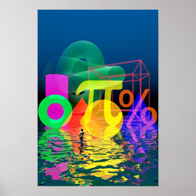 Póster El mundo de las matemáticas (Frente)
