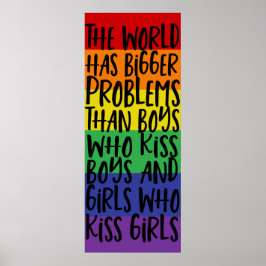 Póster El mundo del arcoiris del orgullo gay tiene mayore