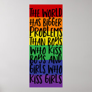 Póster El mundo del arcoiris del orgullo gay tiene mayore