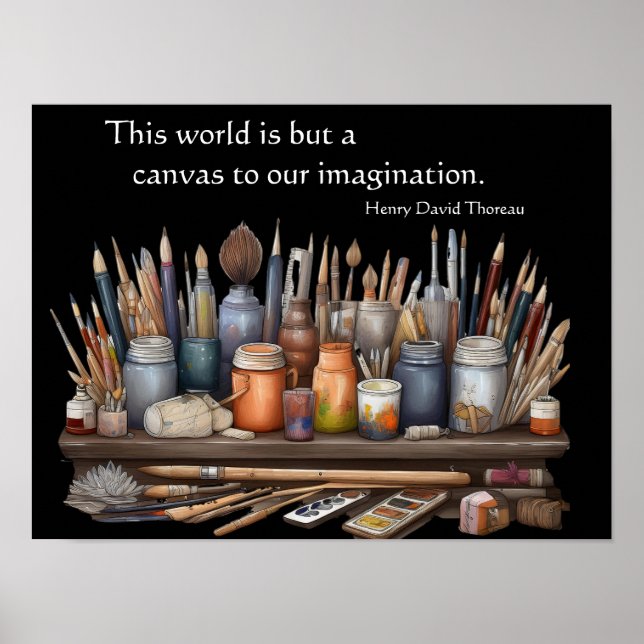 Póster El mundo es sólo un lienzo (Frente)