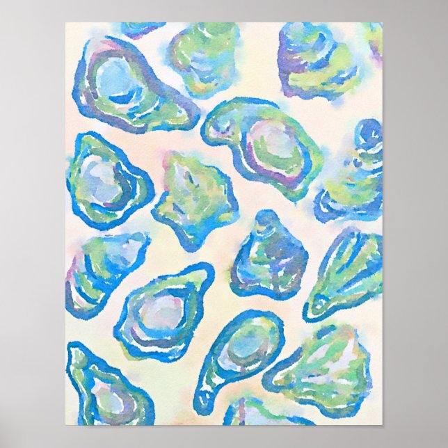 Póster El mundo es tu acuarela de ostra (Frente)