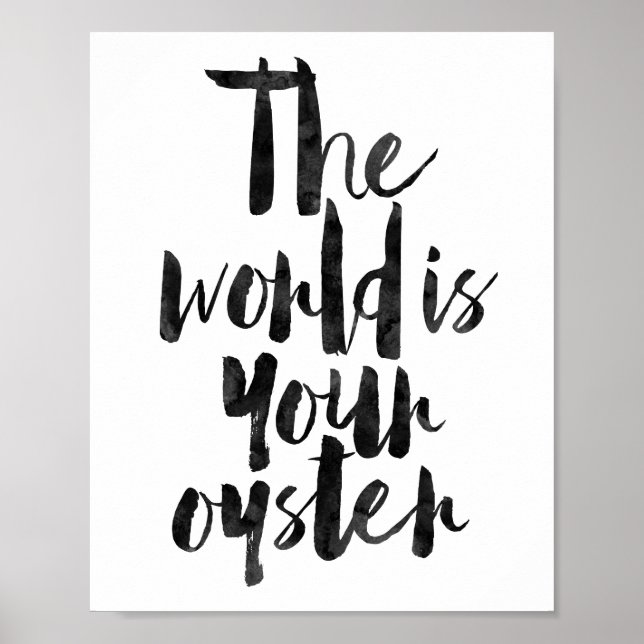 Póster El mundo es tu ostra (Frente)