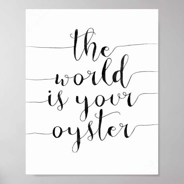 Póster El mundo es tu ostra (Frente)