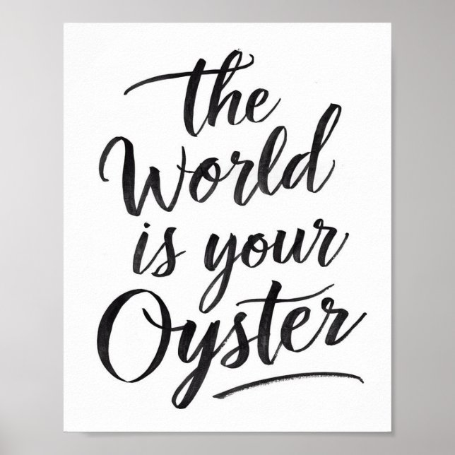 Póster El mundo es tu ostra (Frente)