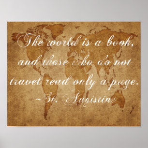 Póster El Mundo Es Un Poster De Libros