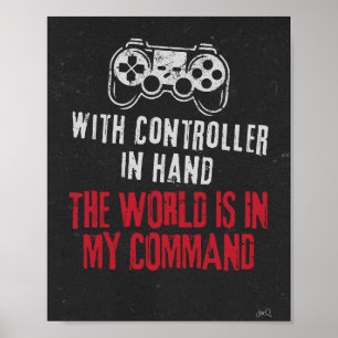 Póster El mundo está en mi Poster de temas de juego de ór