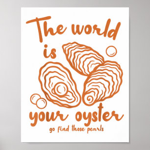 Póster El Mundo Inspirado En El Océano Motivador Es Que T