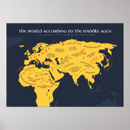 Póster El mundo según la Edad Media