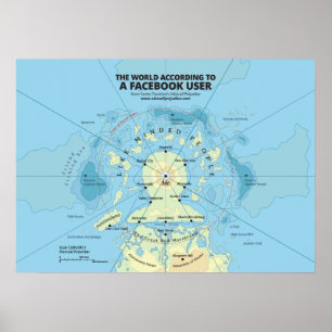 Póster El mundo según un usuario de Facebook