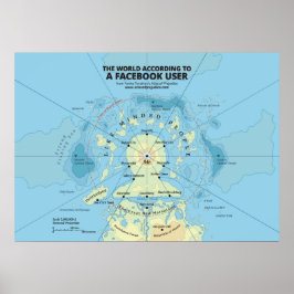 Póster El mundo según un usuario de Facebook